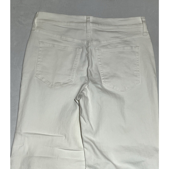 J Crew 96 Low Rise Slim Wide Leg Jean in White Denim Womens 27P Petite - Picture 5 of 14